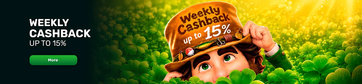 Weekly cashback up to 15% at Patrick Spins